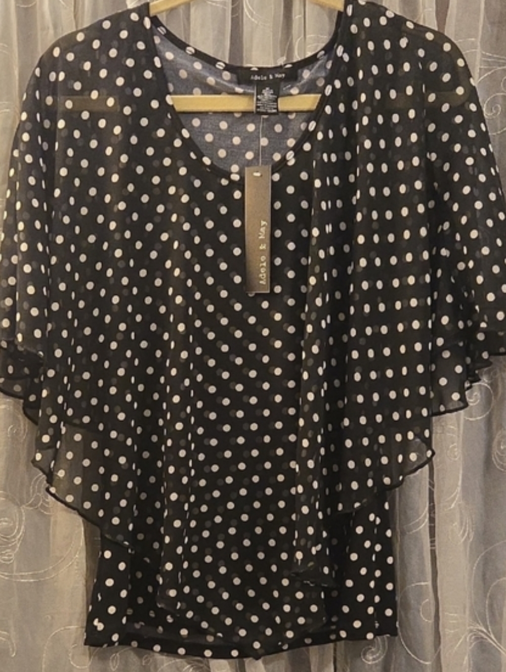 Black and White Polka Dot Blouse